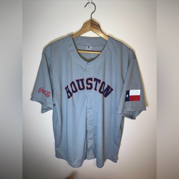 Houston Astros Jersey Mens XL Grey No. 2 Alex Bregman Stadium Giveaway Coca Cola - Picture 2 of 4